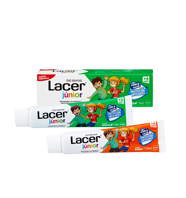 LACER JUNIOR GEL DENTAL 75 ML SABOR MENTA